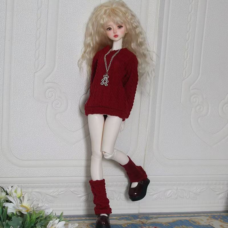 New 30/45/60cm Doll's Clothes for 1/3 1/4 1/6 Bjd Doll Loose Fitting Sweater Diy Girl Toys Dress Up Doll Accessories, No Doll