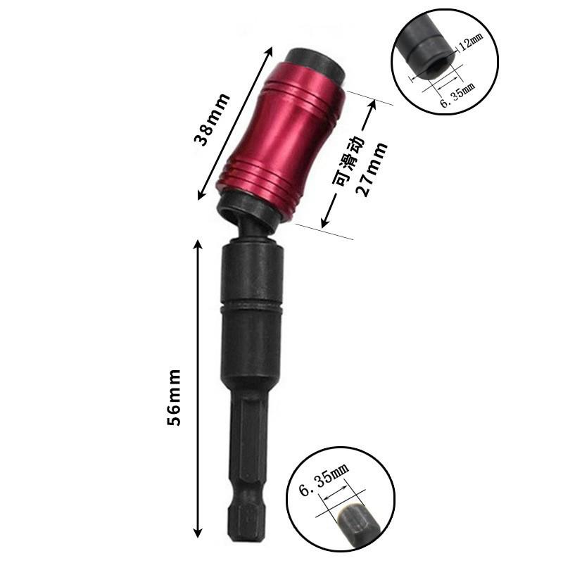 Drill Bit Extension Pivot 1/4 Inch Hex Quick Release Pivoting Screwd Drill Bit Holder Magnetic Swiveling Bit Tip Holder Set