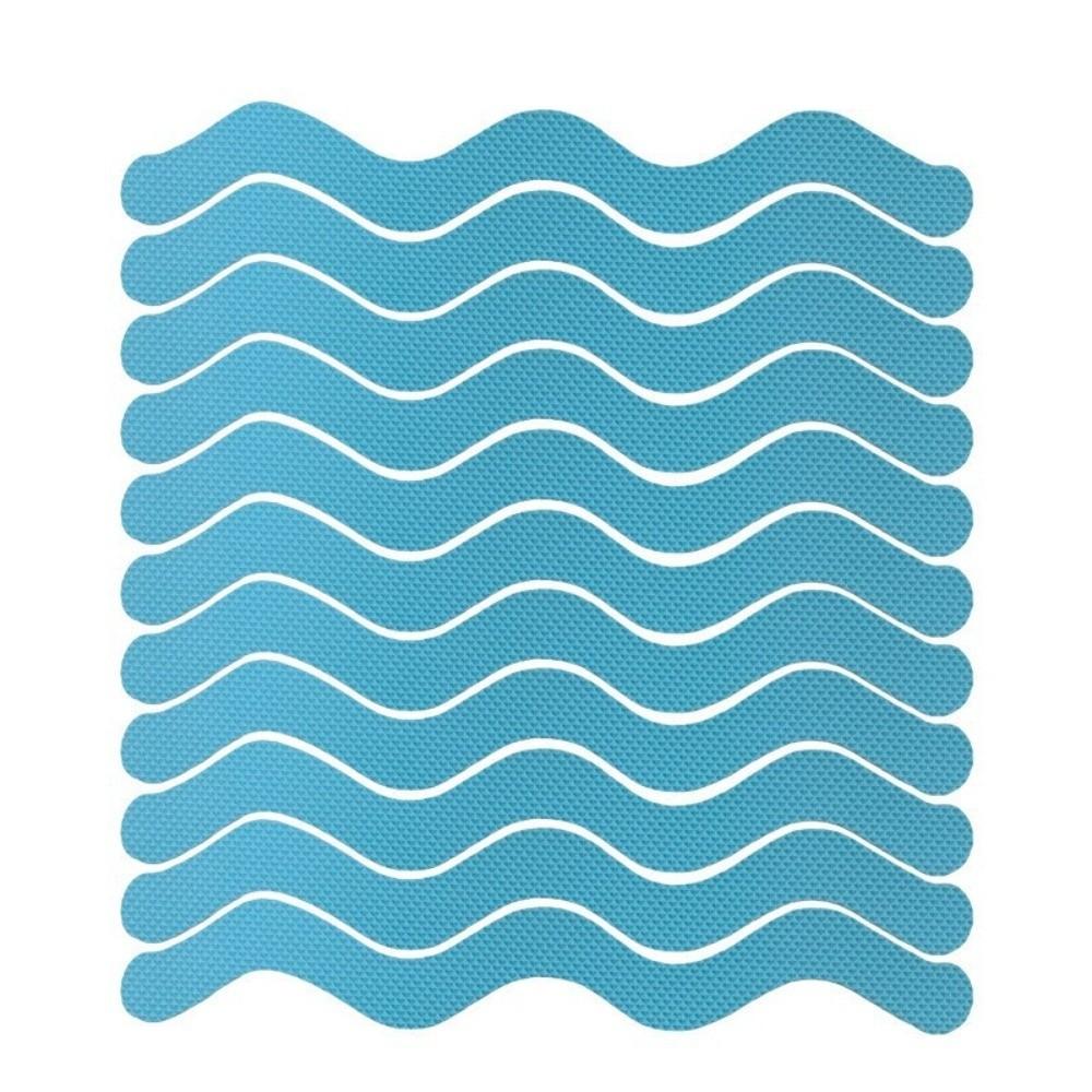6/12pcs Adhesive Anti-Slip Stickers S-Shaped Design Bathroom Floor Stickers  for Bathtub