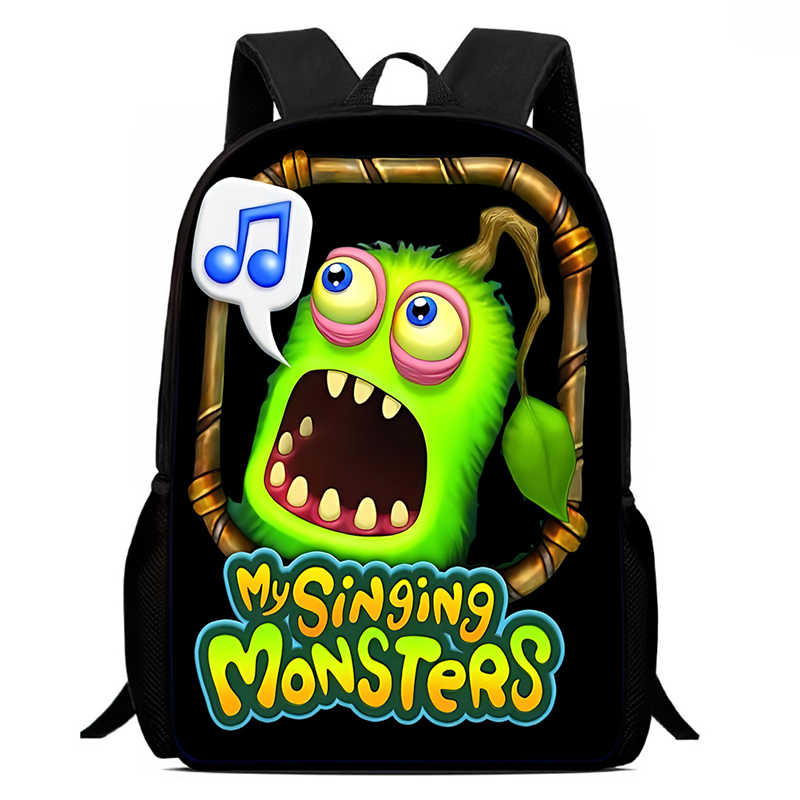 My Singing Monsters Student Schoolbags Boys and Girls Fashion Backpacks Kidsren's Backpacks