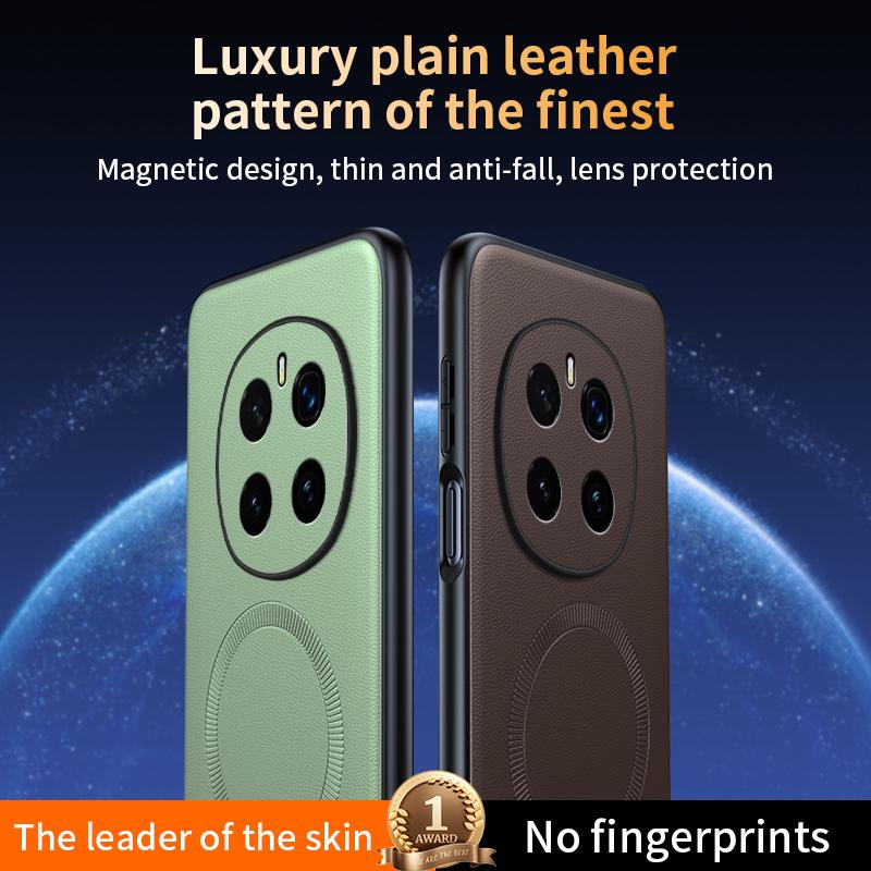 Pro Honor Magic 7 Pro Pouzdro Magnetický Kožený Štít Kryt Pro Honor Magic 7 Pro Proti Otiskům Prstů Neklouzavý PC+TPU