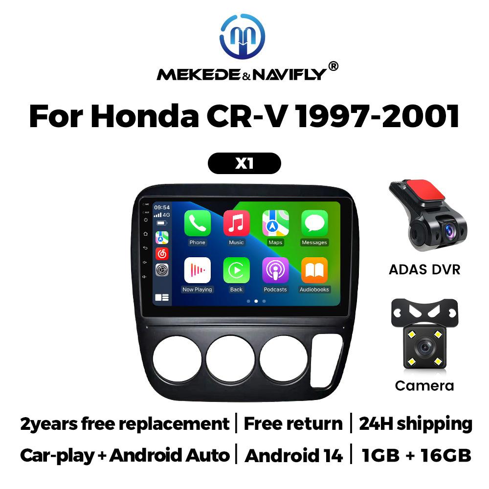 For Honda CRV CR-V 3 1997-2001 CarPlay Android AUTO Car Multimedia Players GPS Navigation Radio Stereo Audio WIFI NET Autoradio