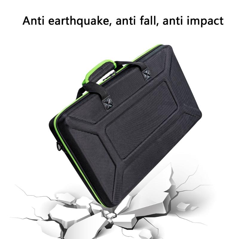 Portable DJ Equipment Storage Bag Multifunctional Compartments Shockproof Carrying Case Suitable for Controllers 