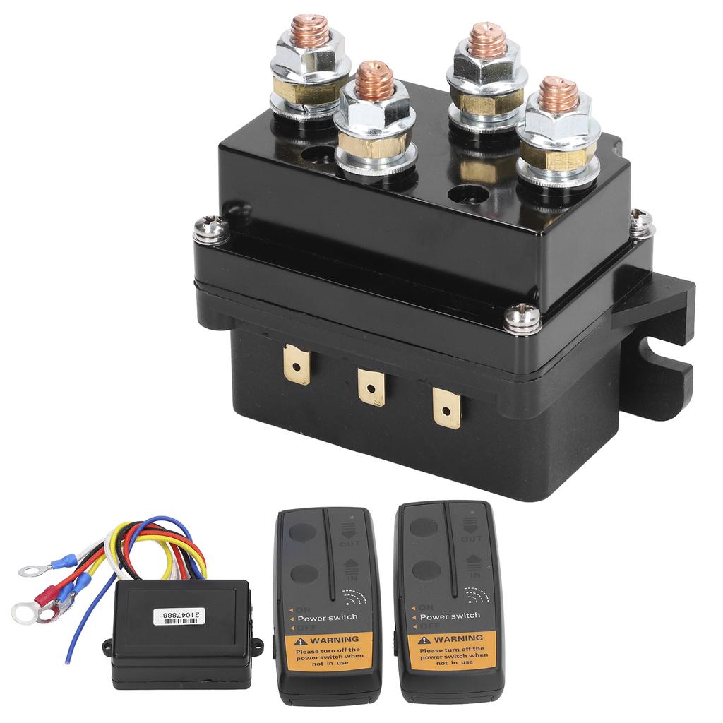 DC500A 12V Wireless Winch Remote Control Kit Winch Solenoid Relay for 8000lbs‑12000lbs ATV UTV