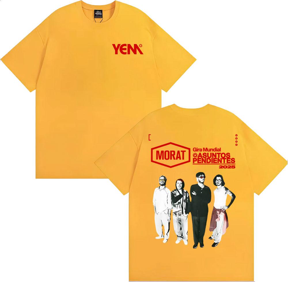 Band Morat Asuntos Pendientes Album 2025 Tour Tshirts Mens Women Harajuku Hip Hop Rock T Shirt Cotton Casual Oversized Tshirt