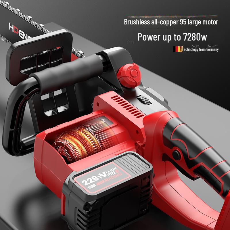 Customizable 16-Inch Rechargeable Brushless Electric Chainsaw for Pruning and Felling