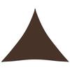 VidaXL Sun Sail Oxford Fabric Triangular 3.6x3.6x3.6 M Brown