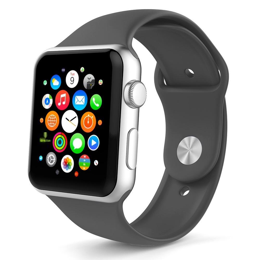 Apple Silicone Strap for Apple Watch Series 1-9/SE, Classic Sports Band