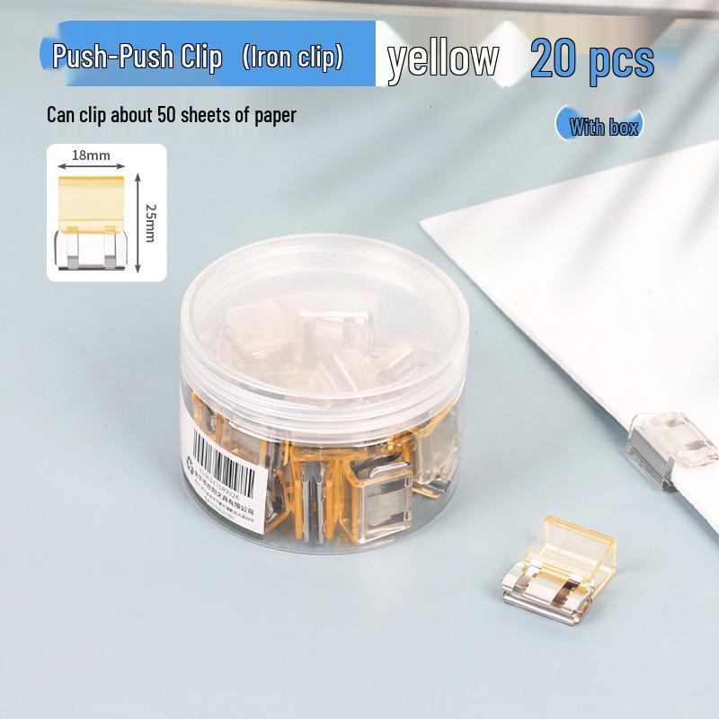 Przezroczyste wielofunkcyjne spinacze studenckie do plików testowych i książek