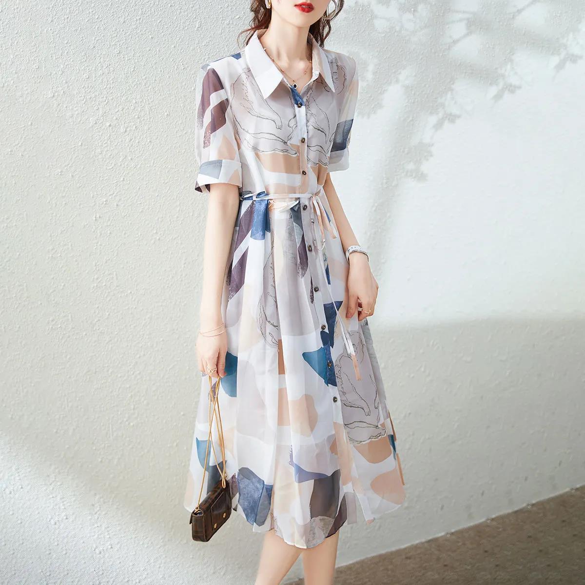 Летняя женская легкая и удобная универсальная юбка — фото 5