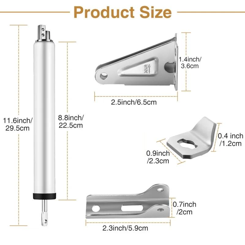Heavy Duty Pneumatic Closer Soft Closing Automatic Closer for Screen and Storm Door Adjustable Speed Positioning Door Stop Hinge
