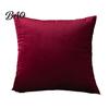 Fluff Treated Pillowcase Solid Color Velvet Pillow Cover, Soft Plush Throw Case, 17.7x17.7 Inch Office Cover Smooth Cushion for Sofa, Bed, Office,
