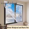 Selbstklebende Winter-Isolierfolie: Winddichte, Kältefeste Fensterdichtung