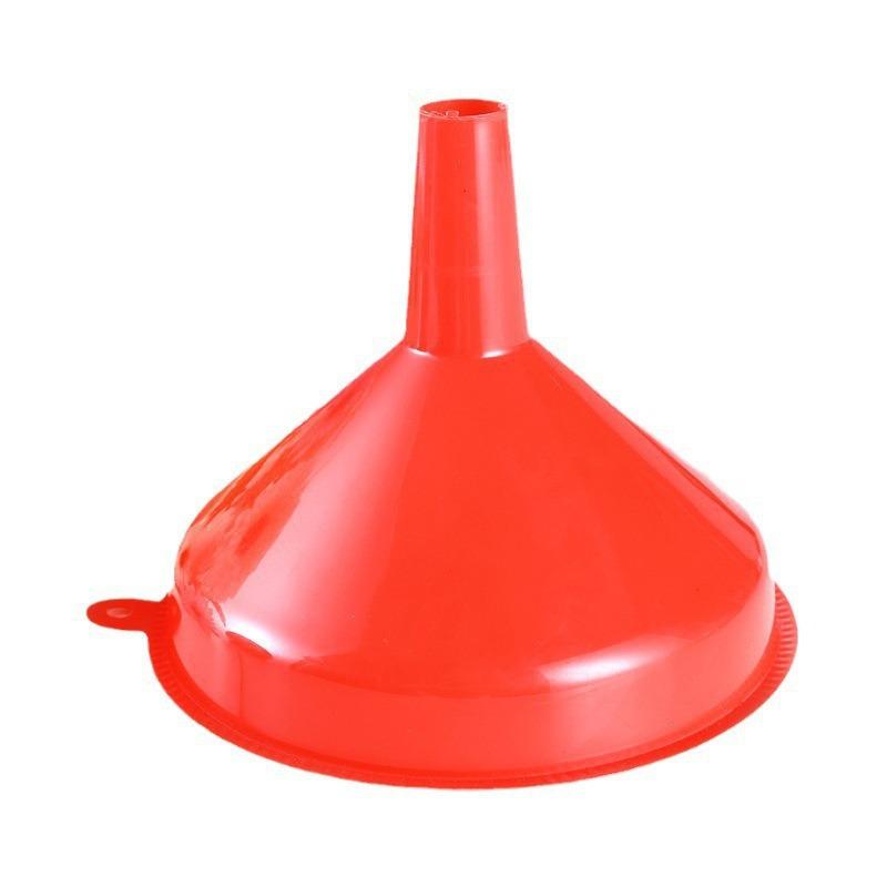 Red 4-Piece Multi-Purpose Thickened Funnel Set for Pouring Wine or Oil