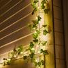 LED Ivy Leaf String Lights with Realistic Vines Decorative Fairy Lights Battery Powered Mood Lighting for Home Wedding Bedroom Holiday Patio Decor