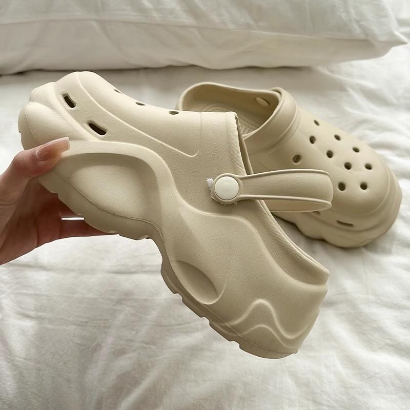 New cloud heel EVA hole shoes platform cm summer wear fashionable and comfortable hole shoes women's