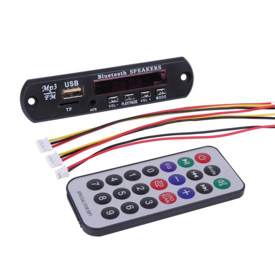 Automobile MP3 Player FM Radio Bluetooth-compatible 5.0 Speaker Module Audio Decoder Board