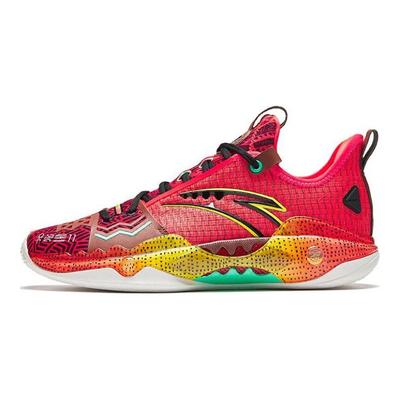 Crazy Tide 5 Pro - Strength Comfortable Lightweight Shock Absorption Durable Low-Top Basketball Shoes Men Sneaker Red 112411111S-3