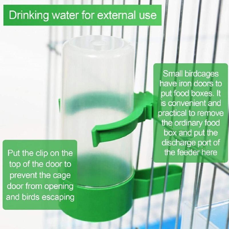 3pcs Bird Water Dispenser for Cage Water Bowl Automatic Feeder Watering Supplies for Pet Parrot, Parakeets and Other Birds