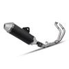 T700S Stainless Steel Motorcycle Exhaust System: Front & Rear Split Sections.