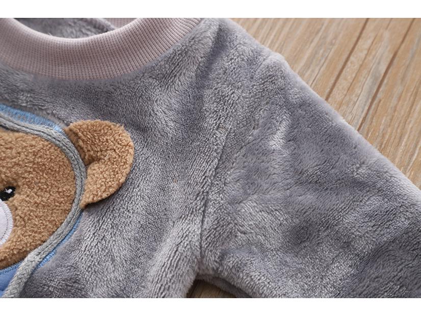 Koreanischer Herbst-Pyjama-Set mit Fleecefutter für Kinder - 2025