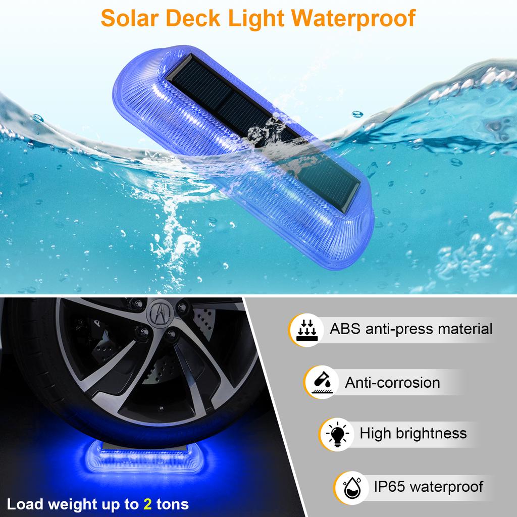 4 szt. 16LED zewnętrzne solarne światła do wkopania w ziemię wodoodporne ogrodowe dekoracje reflektory solarne podziemne lampy dziedzińcowe ścieżki tarasowe światło