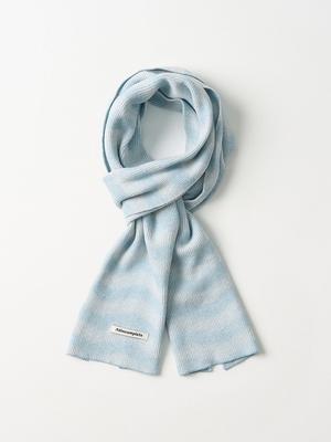 Olinkeompeulliteu Moiré Wave Muffler (Sky Blue)