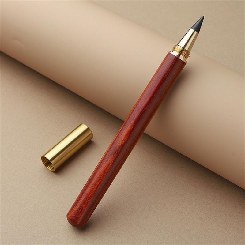 Erasable Inkless Pen Wood Everlasting Pen Refillable Everlasting Pen No Sharpening Sketching Pencil for Writing Drawing