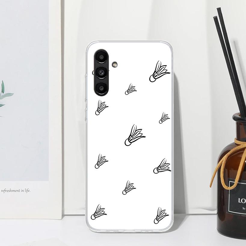 Badminton Sport Phone Case For Samsung Galaxy A17 A37 A57 A16 A26 A36 A56 A15 A25 A35 A55 A14 A24 A34 A54 A13 A23 A33 A53 A07 Ga