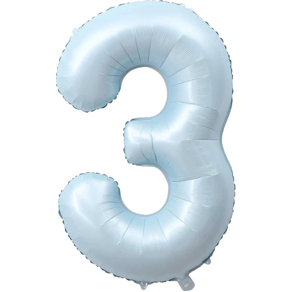1Pc Large 40inch Number 1-9 Foil Balloons for Kid Boys Girls Crown Happy Birthday Balloon Baby Shower Decor Supplies