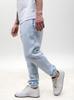 Men's Light Blue Sweatpants GOOD LUCK Print Logo M
