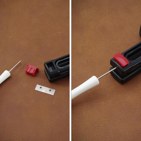 Adjustable Leather Strip Cutting Tool with Clear Scale User-Friendly Compact Design Portable