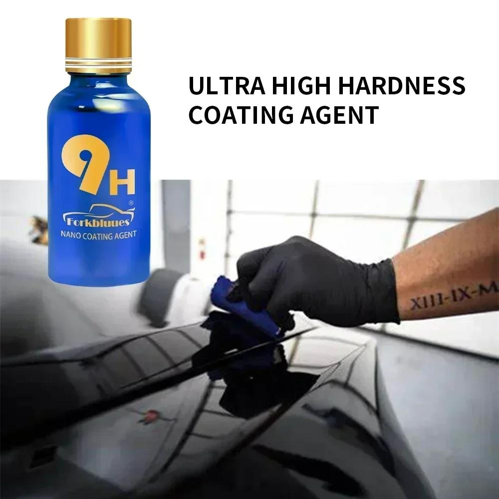 3PCS 9H Car Liquid Ceramic Coat Super Hydrophobic Glass Coating Set Polysiloxane and Nano Materials Ceramics for Cars