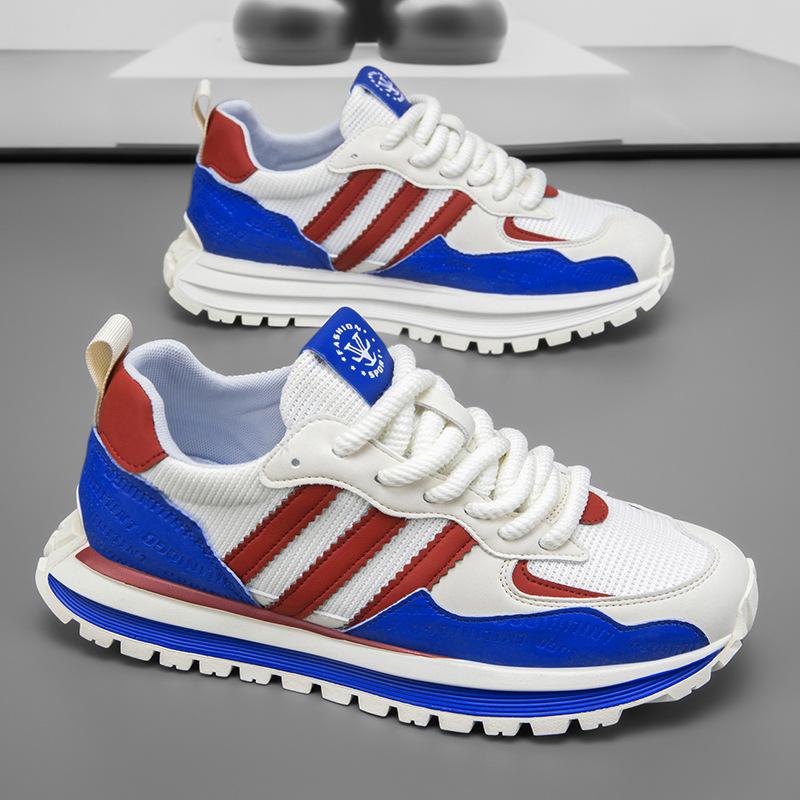 Popular Sports Men's Shoes New Colorful Fashion Versatile Casual Shoes Trendy Platform Korean Version Board Shoes Mesh Forrest Gump Shoes