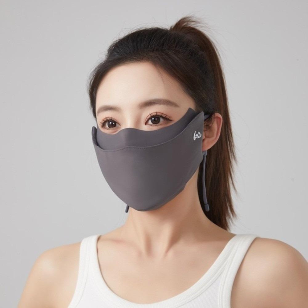 

Compartment-style Summer Face Mask Show Your Nose and Mouth Hanging Ear Outdoor Running and Cycling Face Mask UV Protection