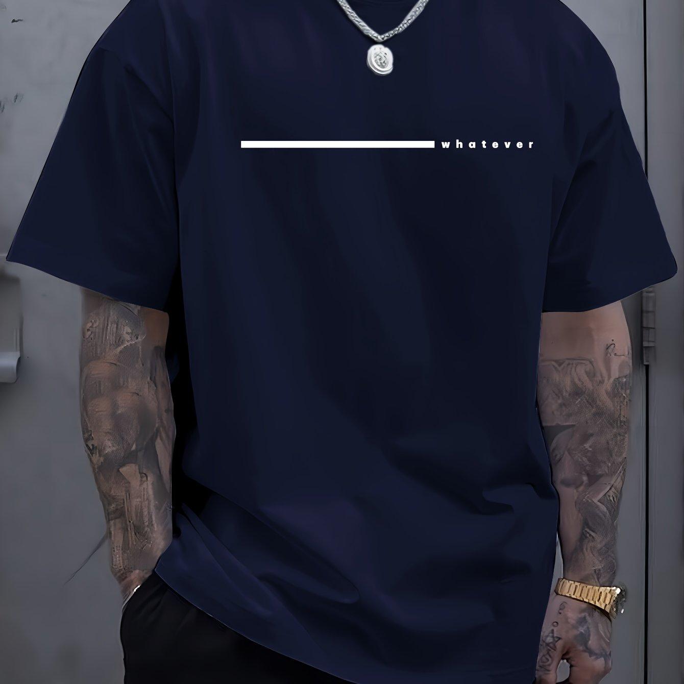 

2026 Summer New Pattern Mens Casual Sport Loose Printed Comfortable Round Neck TShirt 3XL
