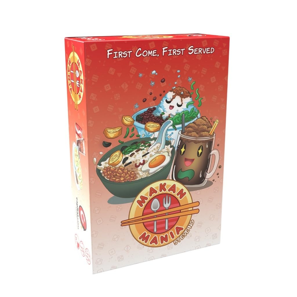 

Бросай кости! Укради еду! Гурманская настольная игра в реальном времени Makan Mania Соберите всех гурманов! Бросьте кости и выиграйте вкусную азиатскую еду!