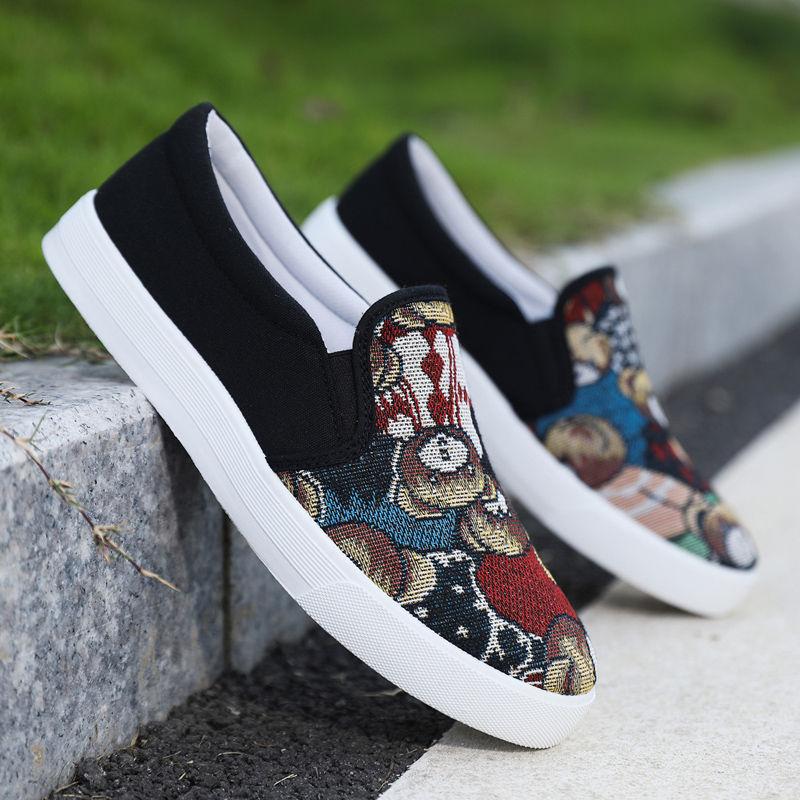 

Модные парусиновые мужские повседневные туфли Молодежные студенческие дышащие кроссовки Miked Colour Роскошная распродажа Мода 2025 Ретро досуг Работа Мужская обувь 39