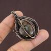Ammonite Handmade Copper Wire Wrap Gift Jewelry Pendant 2.09" m4c64
