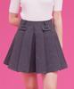 Mackie Gently Pleated Skirt Charcoal