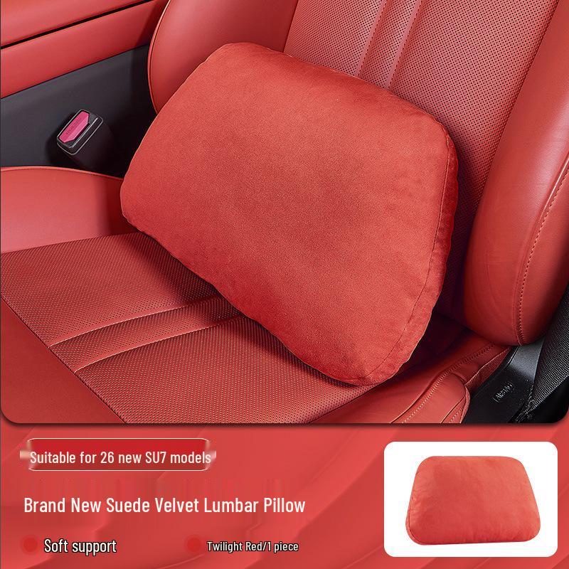 Compatible with Xiaomi 26 Models: SU7 Magnetic Headrest Neck & Lumbar Support Cushion for Car Decoration and Comfort.