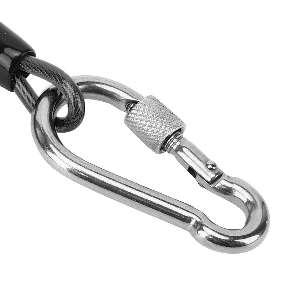 Stainless Steel Buckle Portable Camera Diving     Spring Rope Fishing Missed Line