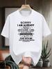 T-shirt - Black Casual Graphic Tee with "Sorry I Am Already Taken by an Awesome Girl" Print