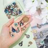 4/8/12pcs alloy enamel pendant light bulb pendant, cute cat fish moon pendant metal pendant jewelry beads DIY craft accessories
