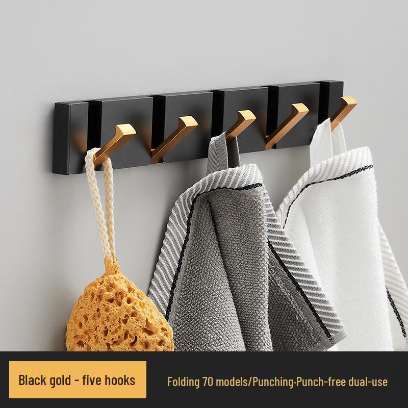 Elegant No-Drill Foldable Hidden Coat and Hat Hook for Entryways