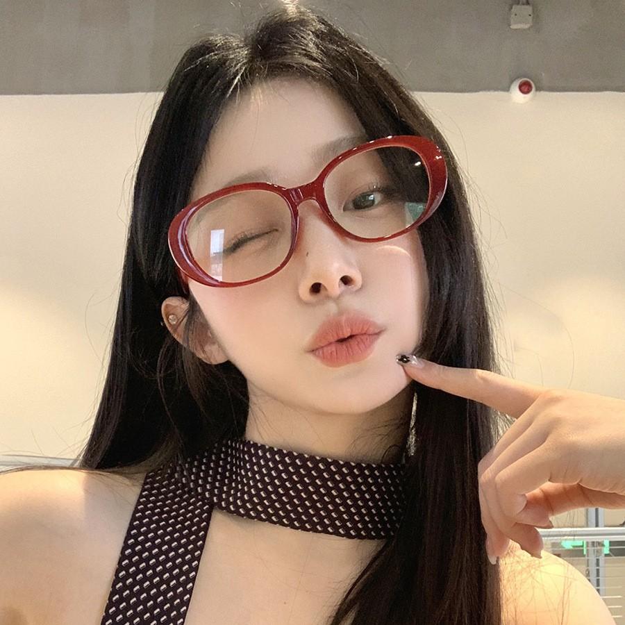 New Unisex Round Polygon Glasses for Men Women Pc Frame Glasses Plain Glasses Nearsighted Oval Eyewear Glasses -1.0 -2.5 -2