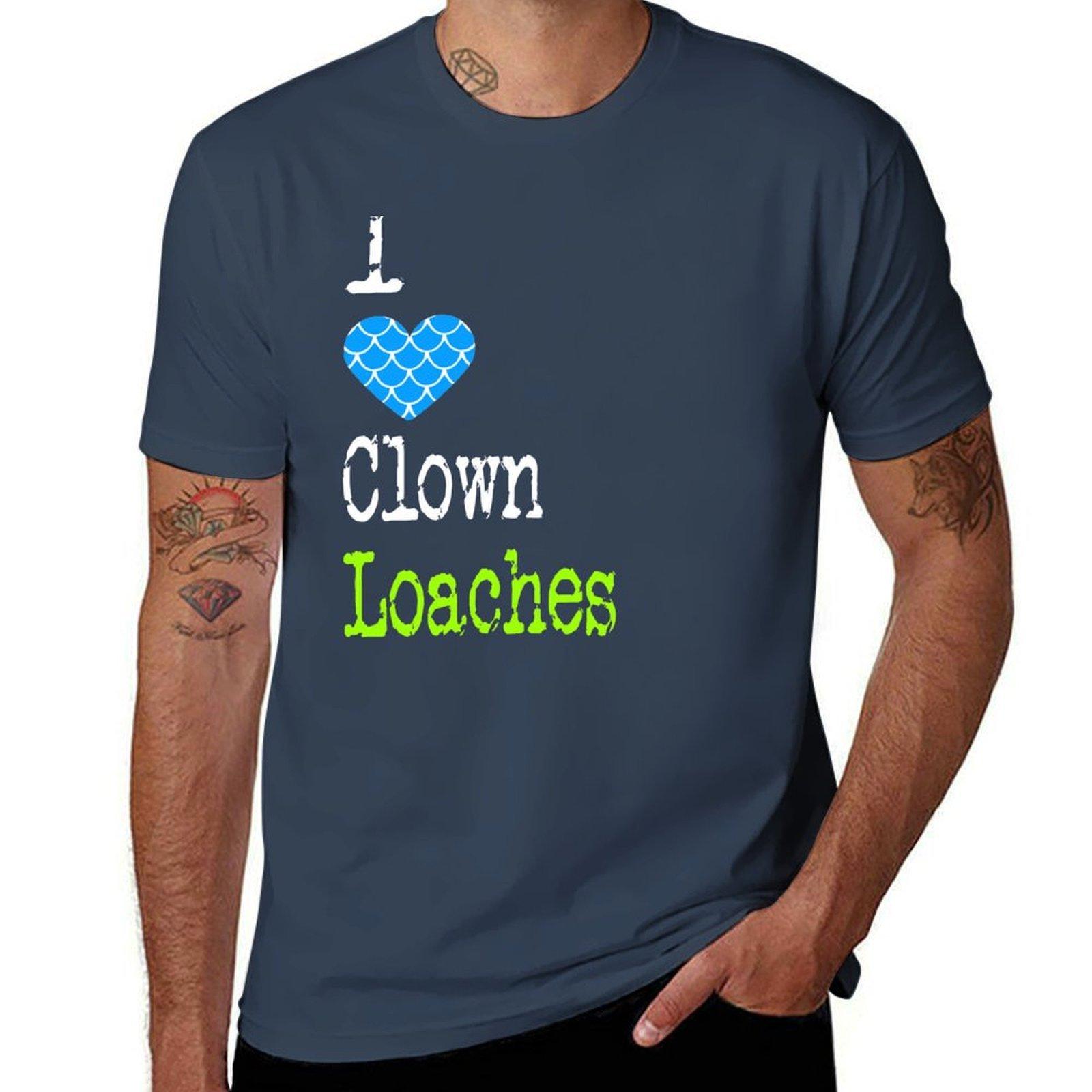 I Heart Clown Loaches Love Clown Loaches Chromobotia Macracanthus Tshirt Breathable Mesh Panel Tshirt S