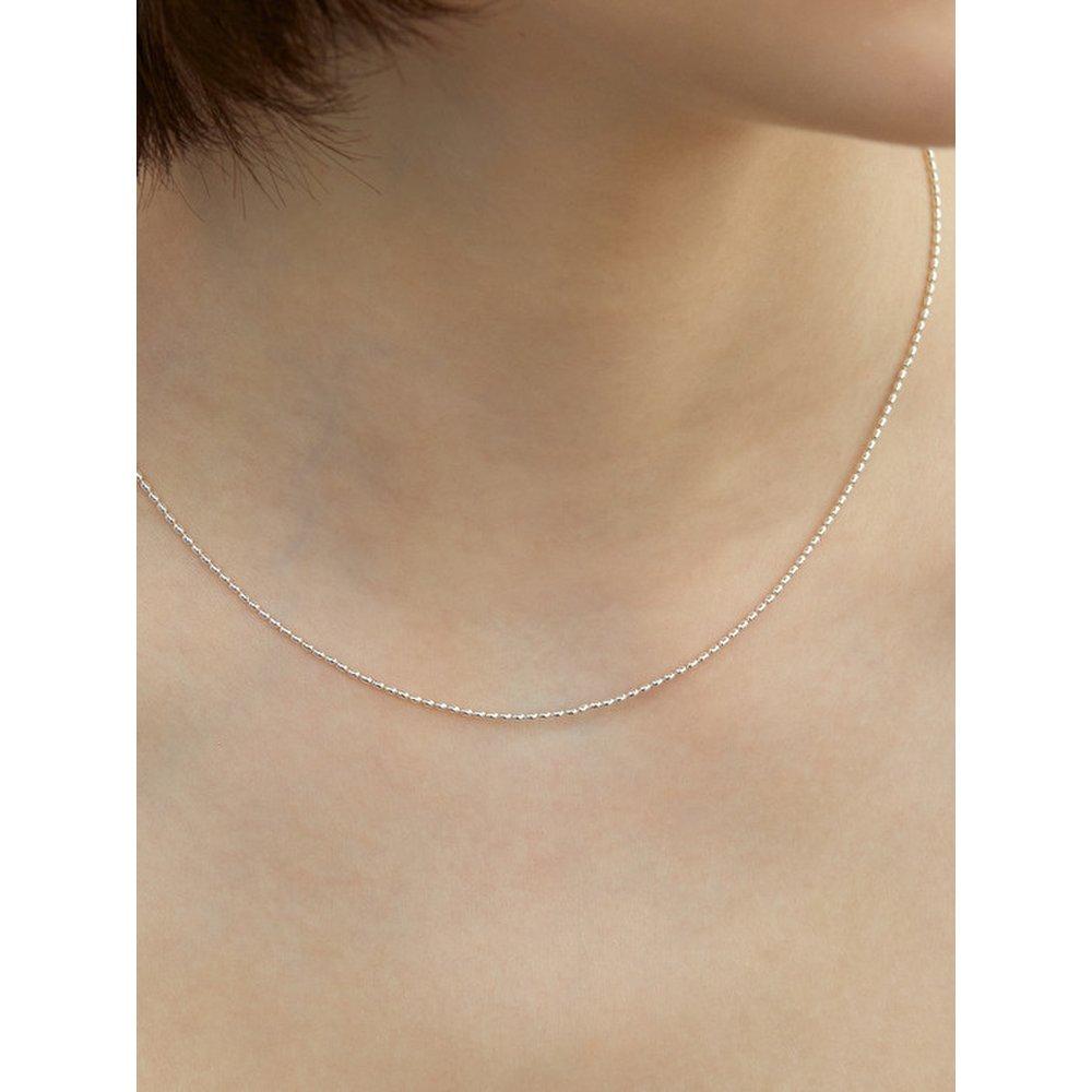 Silver 925 Mini Egg Ball Necklace Lsn54