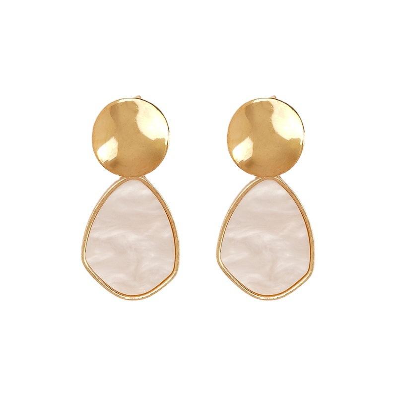 

Модные креативные серьги-капли золотого цвета для женщин, простые украшения для вечеринки и свадьбы золотой