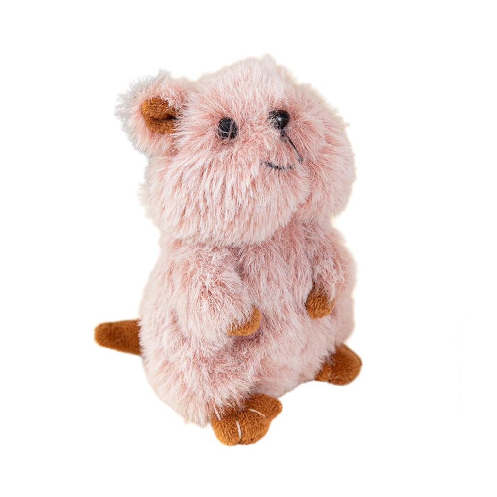 Cute Cartoon Kangaroo Keychain Plush Stuffed Animal Doll Pendant Keyring Bag Charm Backpack Decoration Car Key Holder